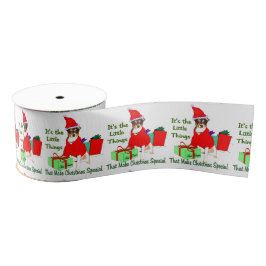 Rat Terrier Christmas Ripsband