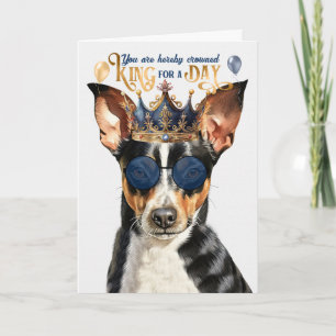 Rat Terrier Dog King für Day Funny Birthday Karte