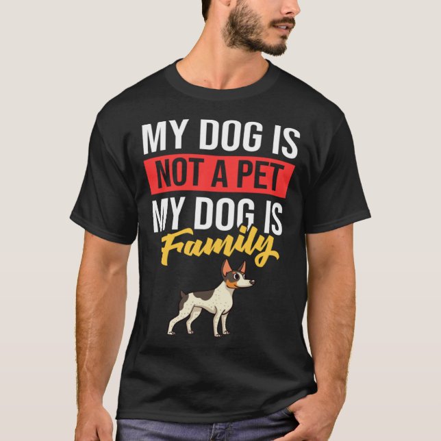 Rat Terrier Dog Puppies Owner T-Shirt (Vorderseite)
