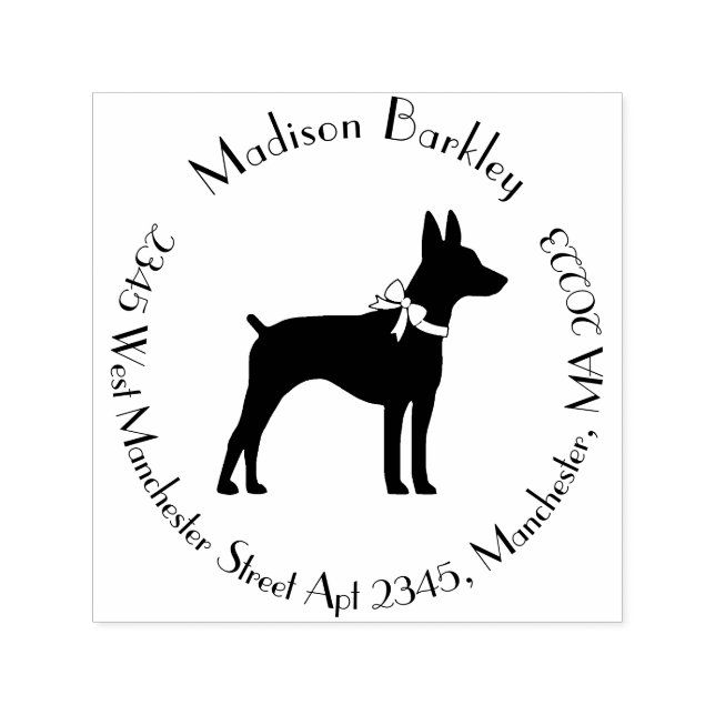 Rat Terrier Doppy Puppy Permastempel (Design)