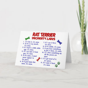 RAT TERRIER-Eigenschaftengesetze 2 Karte