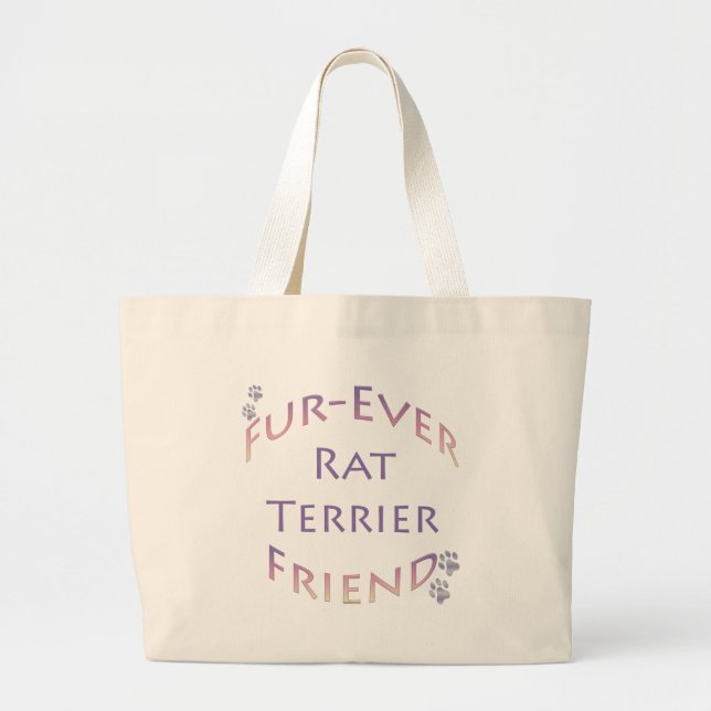Rat Terrier Furever Friends Jumbo Stoffbeutel (Vorne)