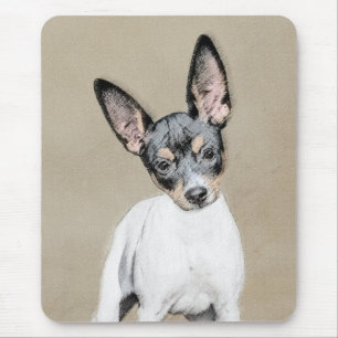 Rat Terrier Gemälde - Süße originelle Hundekunst Mousepad