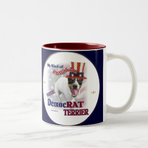 RAT TERRIER Geschenke Zweifarbige Tasse