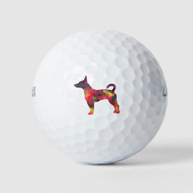 Rat Terrier Golf Ball (Vorderseite)
