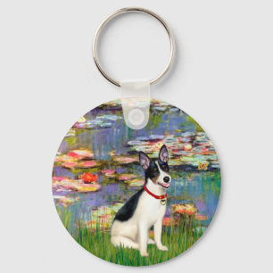 Rat Terrier - Lilien 2 Schlüsselanhänger