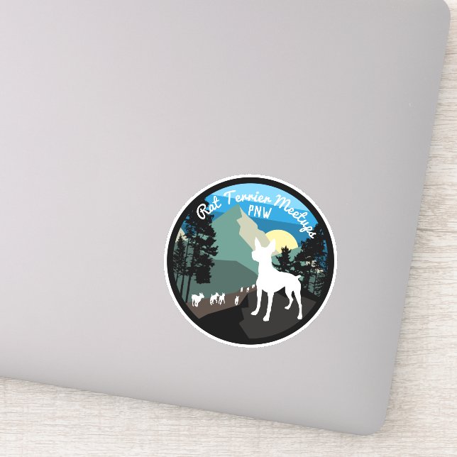 Rat Terrier Meetups PNW - offizieller Aufkleber (Detail)