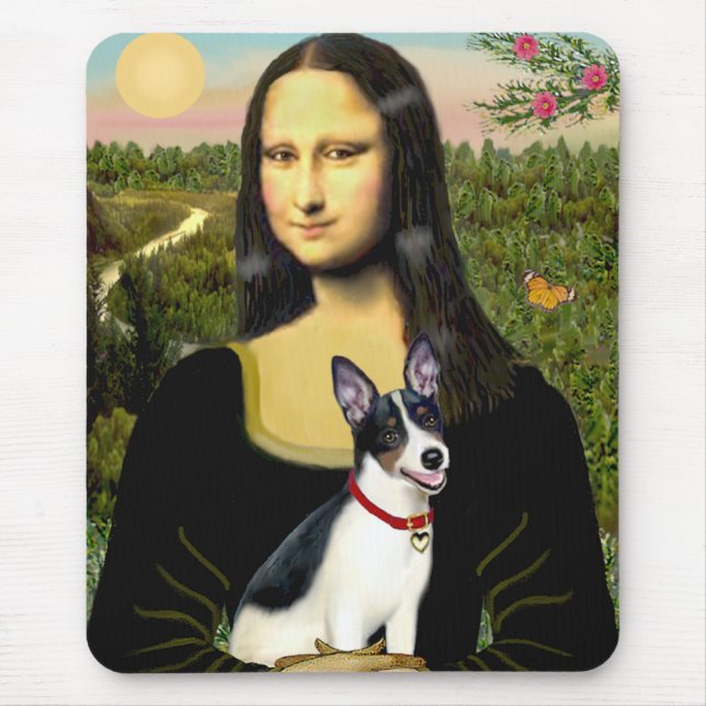 Rat Terrier - Mona Lisa Mousepad (Vorne)