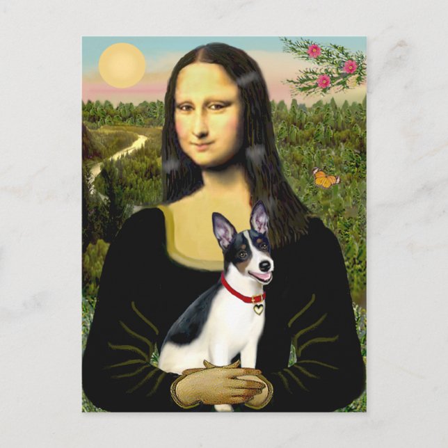 Rat Terrier - Mona Lisa Postkarte (Vorderseite)
