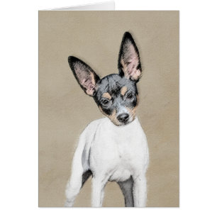 Rat Terrier Painting - Niedliche Original Dog Art