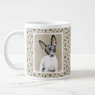 Rat Terrier Painting - Niedliche Original Dog Art Jumbo-Tasse