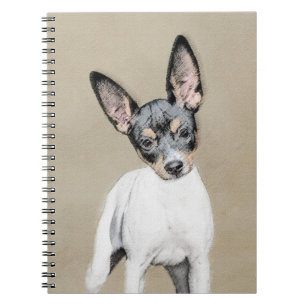 Rat Terrier Painting - Niedliche Original Dog Art Notizblock