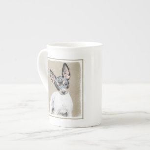 Rat Terrier Painting - Niedliche Original Dog Art Prozellantasse
