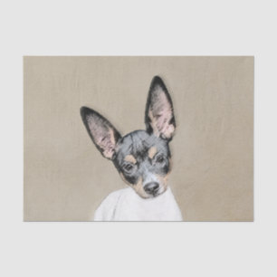 Rat Terrier Painting - Niedliche Original Dog Art Seidenpapier