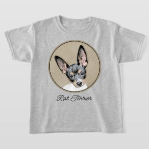 Rat Terrier Painting - Niedliche Original Dog Art T-Shirt
