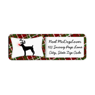Rat Terrier Reindeer Christmas