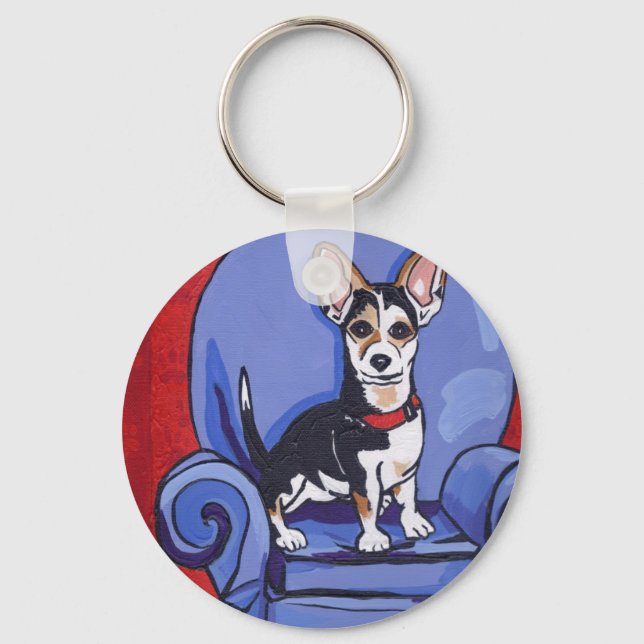 Rat Terrier Schlüsselkette Schlüsselanhänger (Vorderseite)