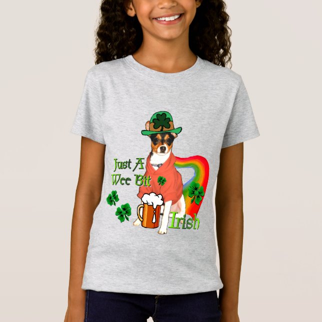 Rat Terrier St Patricks T-Shirt (Vorderseite)