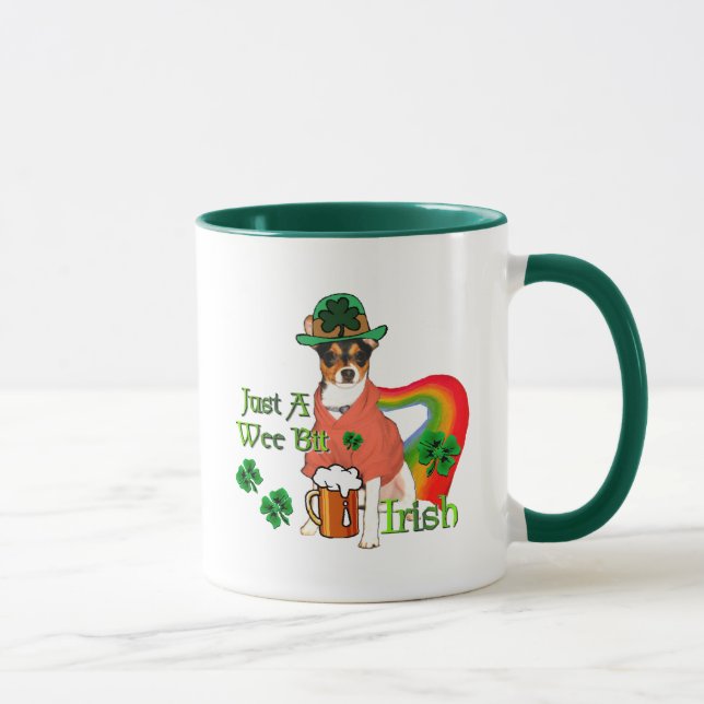 Rat Terrier St Patricks Tasse (Rechts)
