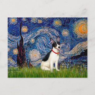 Rat Terrier - Starry Night Postkarte