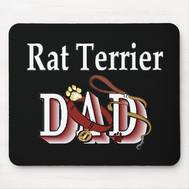 Rat Terrier Vater Geschenke Mousepad (Vorne)