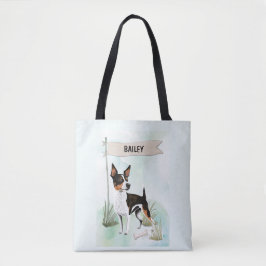 Rat Terrier Watercolor Personalized Dog