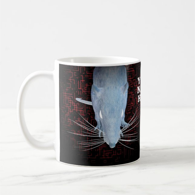 Rat und Labyrinth. Gestalted Kaffeetasse (Links)