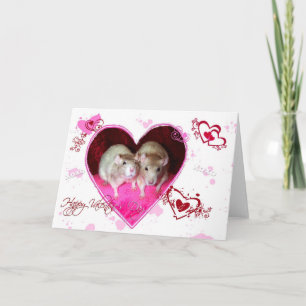 Rat Valentine Card Feiertagskarte