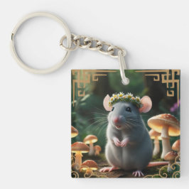 Rat Zodiac Sign Schlüsselanhänger