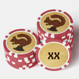 Ratatöskr, nordisches/Wiking-Eichhörnchen Pokerchips