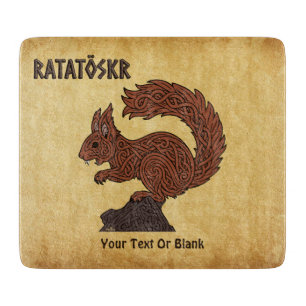 Ratatöskr, nordisches/Wiking-Eichhörnchen Schneidebrett