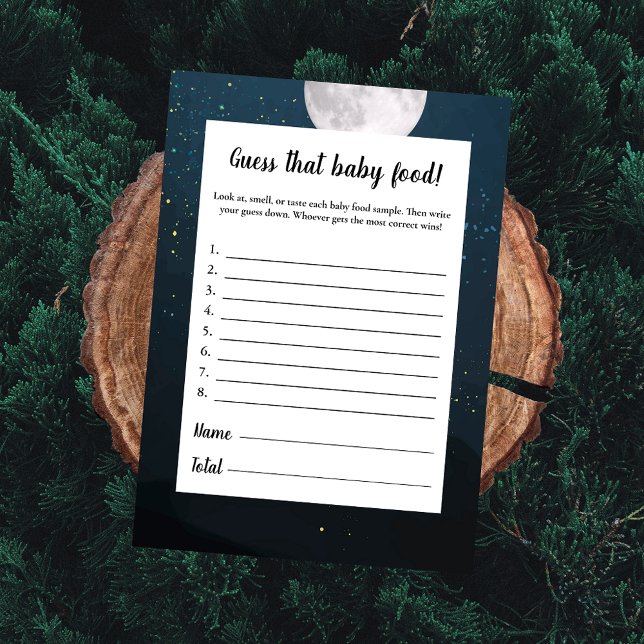 Rate das Baby Food Baby Shower Game Einladung (Von Creator hochgeladen)