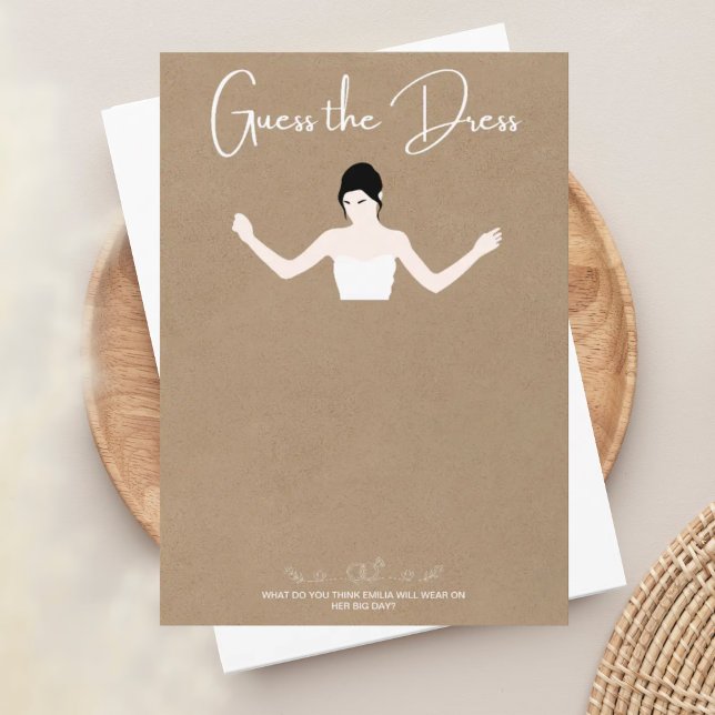 Rate das Kleid, skizze die Kleiderkarte Einladung (Von Creator hochgeladen)