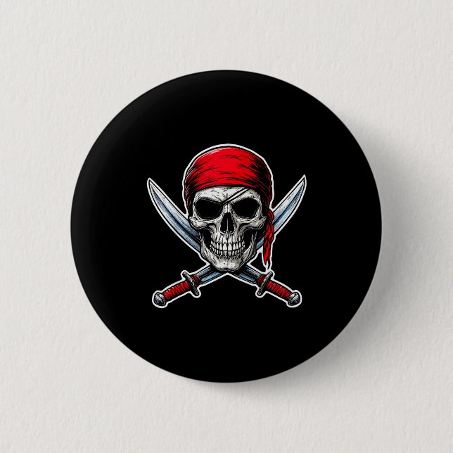 Rate Flag Skull And Crossbones Skeleton Costume Ha Button (Vorderseite)