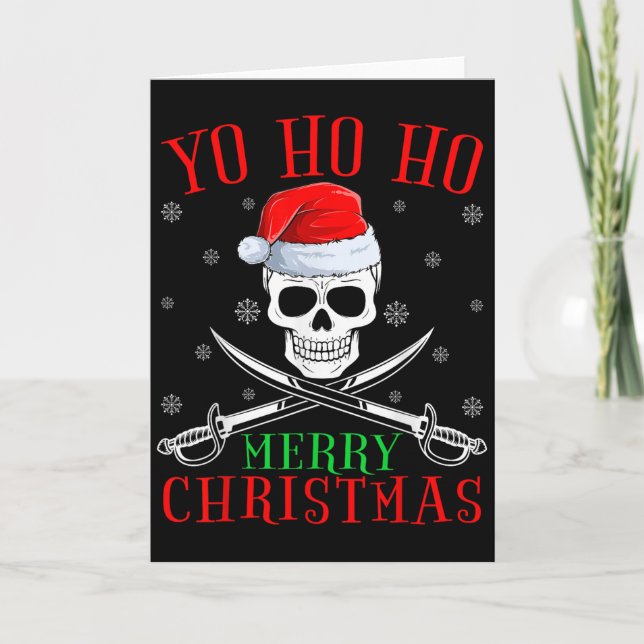 Rate Lover Matching Santa Yo Ho Ho Rate Merry Chri Karte (Vorderseite)
