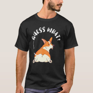 Rate Mal Corgi Hintern Corgi Hund Haustier Witze T-Shirt