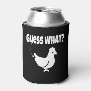 Rate mal? Hühner-Hintern Funny-Geschenk Dosenkühler