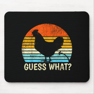 Rate mal_ Hühnerhintern! Bauernhofwitz lustige Hüh Mousepad