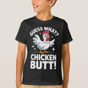 Rate Mal Hühnerhintern Clic Kinderwitz Design  T-Shirt