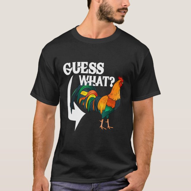 Rate Mal Hühnerhintern  Huhn T-Shirt (Vorderseite)
