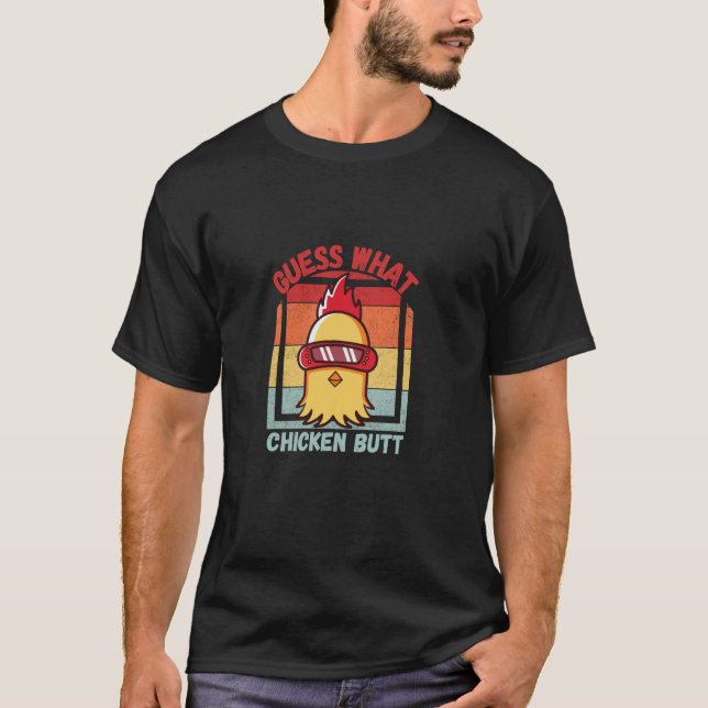 Rate mal Hühnerhintern! Spaß T-Shirt (Vorderseite)