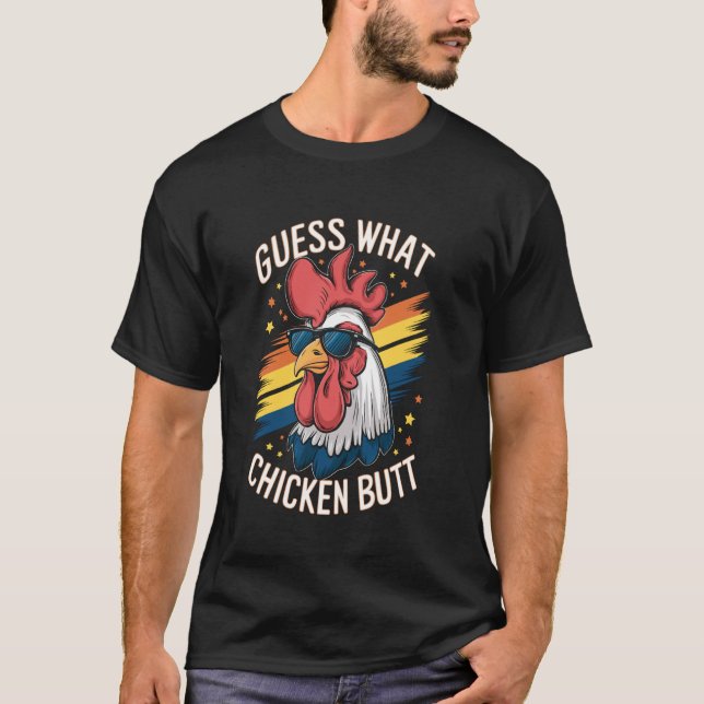 Rate mal Hühnerhintern! T-Shirt (Vorderseite)