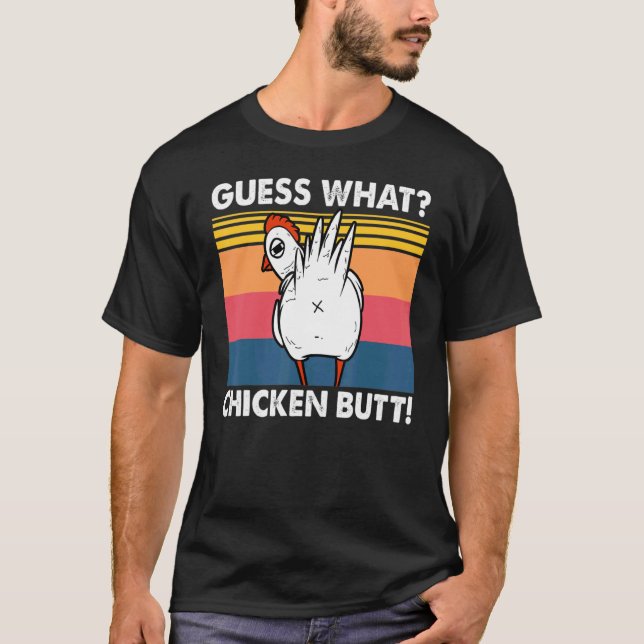 Rate mal Hühnerpopo T-Shirt (Vorderseite)