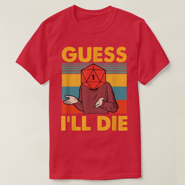 Rate mal, ich Die Funny Game Apparel  T-Shirt (Design vorne)