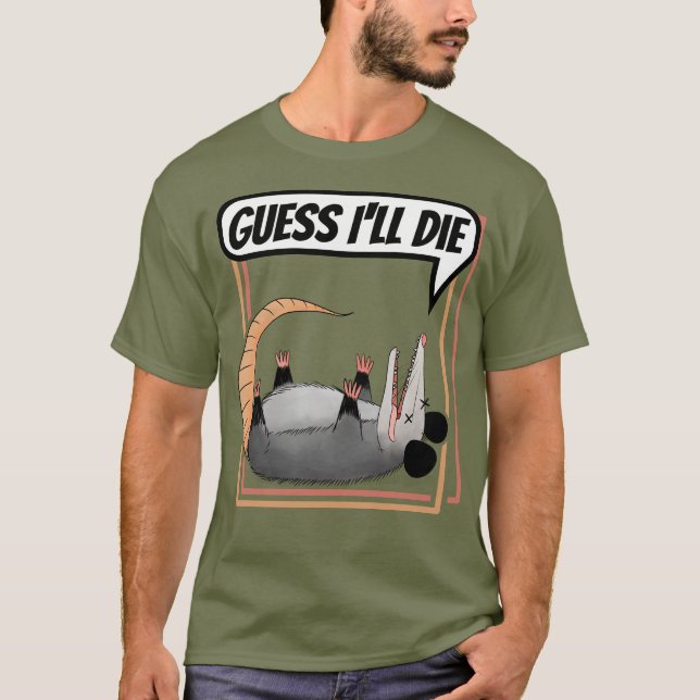 Rate mal, ich Die Post-Opossum-Spiel T-Shirt (Vorderseite)