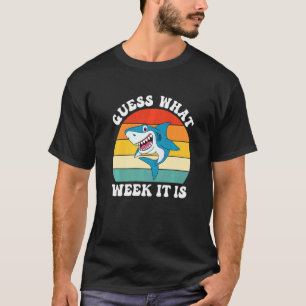 Rate mal, in welcher Woche es Vintage Hai-Kinder s T-Shirt