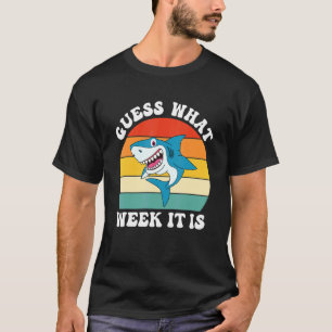 Rate mal, in welcher Woche es Vintage Hai-Kinder s T-Shirt