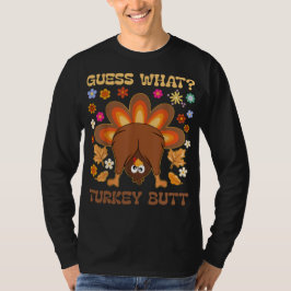 Rate Mal? Truthahn-Ende Lustiger Retro-Thanksgivi T-Shirt