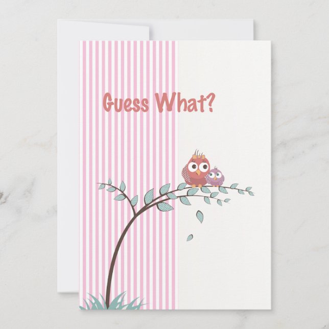 Rate mal was? Foto Schwangerschaft Ankündigung (Vorderseite)