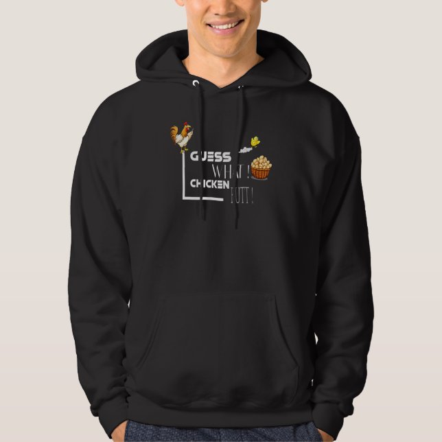 Rate mal, was Hühnchen-Hintern-Design Classic Hoodie (Vorderseite)